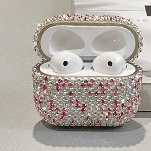 Case for Apple Airpods 4 Pro 3 2 1 Case Cover 2025, Bling Jewerly Airpods iPods Cases Cute Glitter Diamond Airpod iPod Pro Cases Rhinestone AirPods iPods Gen Case for Women