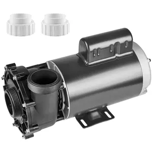 VEVOR 2 Speed SPA Pump, 56-Frame, AC220-240V Hot Tub SPA Pump, 3HP/200GPM/65.61ft High Speed or 0.4HP/100GPM/16.07ft Low Speed, 2" Port 90 °   Rotational Interface for Hot Tub, Tested to UL Standards