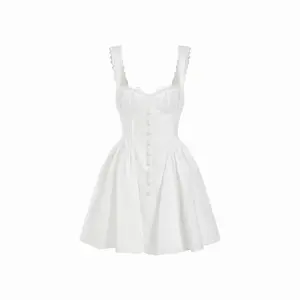 Cider Satin Sweetheart Ruched Lace Up Tank Mini Dress