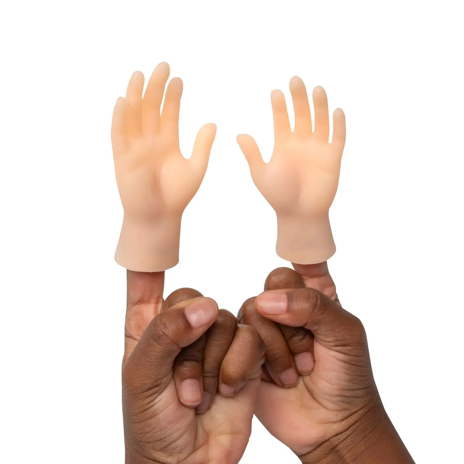 Vinyl Tiny Left & Right Hands Finger Puppet Toys - 3", 12 Pieces