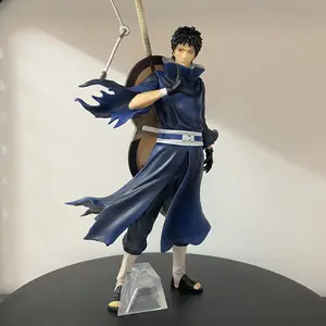 Naruto Uchiha Sasuke Figurine, Mask Dual Head Swap, Fourth Shinobi World War Pose, High Detail Anime Model, Naruto Fan Gift
