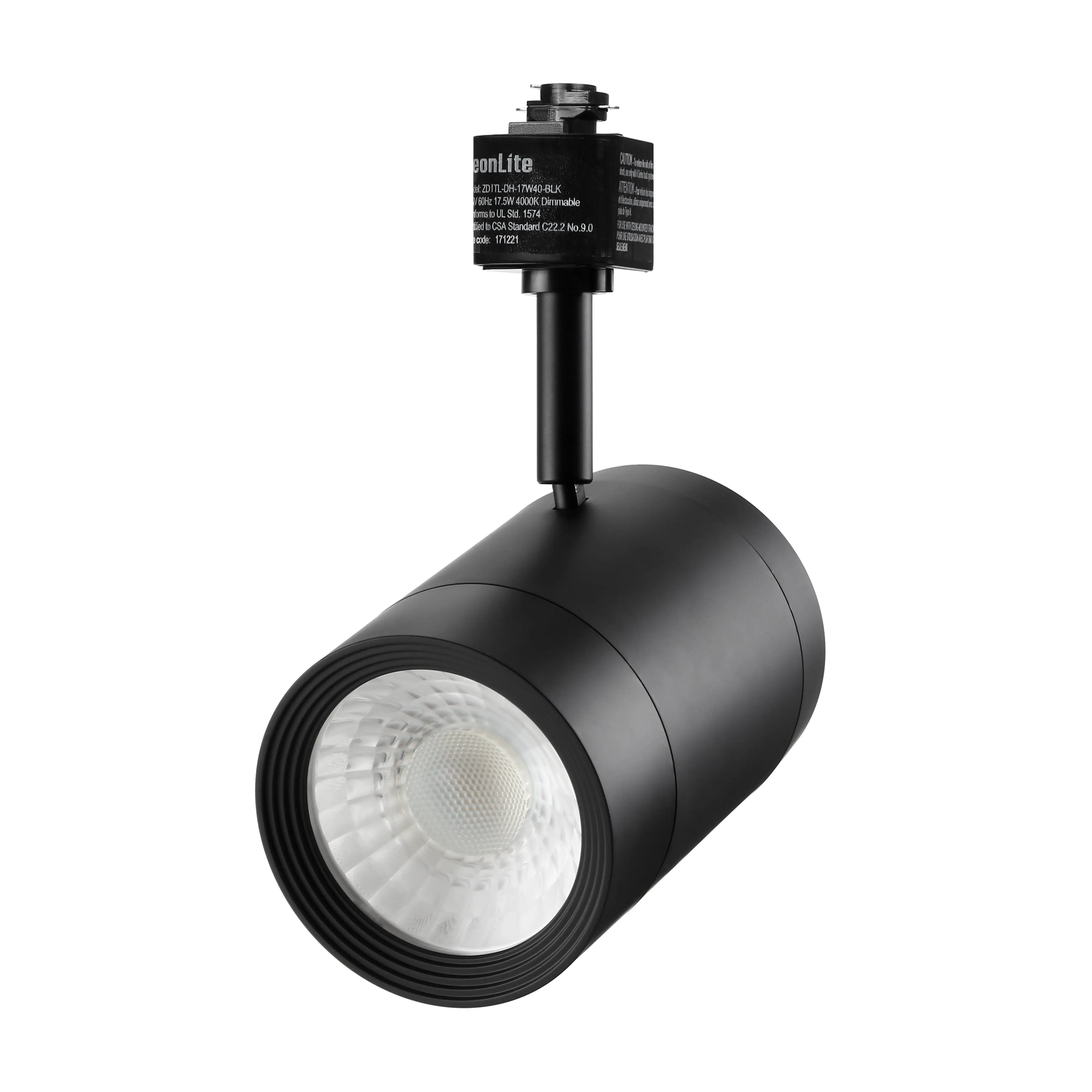 Radiant Plus 17W LED Track Light - Black - 3000K/4000K