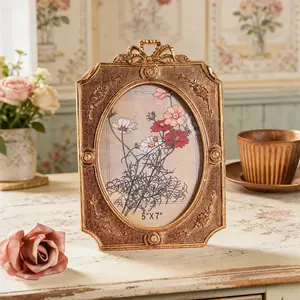 Modern Simple Resin Photo Frame, Desktop Decoration, Multi-Style Available, Horizontal & Vertical Use, Suitable for Bedroom Office, High Quality Frame