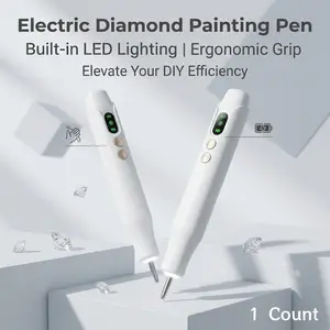 Electric Diamond Painting Pen withLight, Diamond Art Kits for Adults,Cordless, 2 Adjustable SuctionLevels, Rechargeable