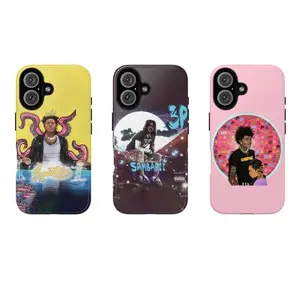 Rap Album Cover Phone Case  Trap Hip Hop Aesthetic Cover, Cartoon Rapper Art Design, Trendy Protective Case USuitable for iPhone 17-11 Pro Max/Plus and  Samsung Galaxy S23-25