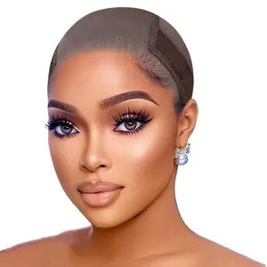 Lace Grip Wig Cap for Women, Transparent Non-Slip Wig Gripper Cap with Adjustable Grip Headband for Keeping Wigs in Place