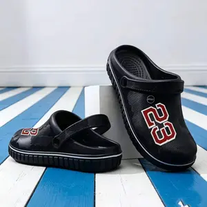 TikTok Viral Men's 23 Number Graphic Camouflage Clogs Adjustable Heel Strap Closed Toe Thick Non Slip Cushioned Sole Breathable Durable All Day Comfort Indoor Outdoor Garden Beach Daily Walking Slip On Sandals Slipper Fashion Classic Flipflop