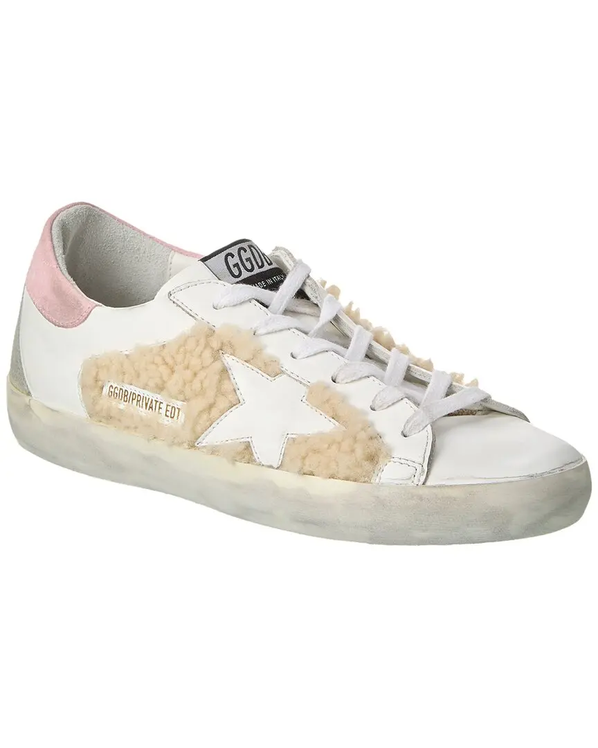 Golden Goose Superstar Shearling & Leather Sneaker Golden Goose Superstar Shearling & Leather Sneaker