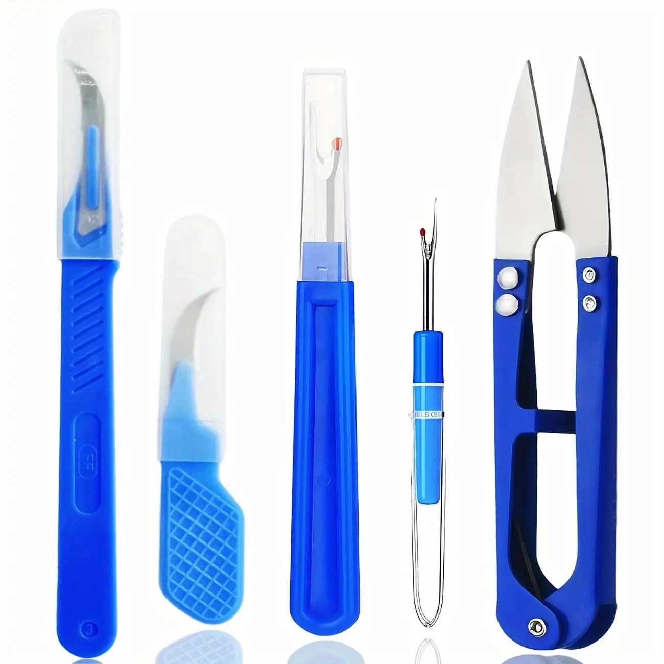 Sewing Ripper Kit, 5pcs/set Sewing Tools Including Thread Unpicker, Seam Ripper & Scissors, Essential Sewing Tools for Home Use, Sewing Supplies Crafts, Sewing Accessories, Sewing Accessories And Supplies