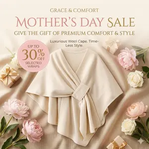 【MOTHER‘S DAY】Elegant Solid Color Cape Shawl for Women Soft Warm Open Front Poncho Cardigan Sweater Shawl Wraps for Winter Warm Winter Christmas Gifts for Her