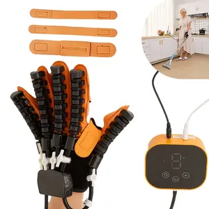 New Version upgraded Rehabilitation Robot Gloves for Stroke Hemiplegia Multi Functional Finger Exerciser with Ergonomic Design Red Light Relaxation TENS Technology Durable Silicone for Post Rehabilitation Training hand exerciser ideal gift arthritis glove