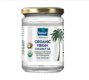 Parachute Naturalz Organic Virgin Coconut Oil | For Cooking, Hair, Body & Oil Pulling | Cold Pressed | Unbleached | Unrefined | Non-Hydrogenated | MCT Oil | USDA Certified |16 Fl.Oz | Glass Jar