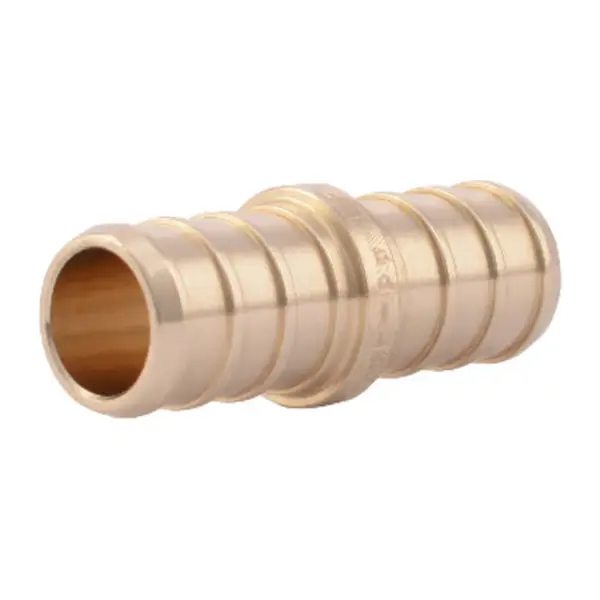 SharkBite 1/2 in. PEX x 1/2 in. PEX Brass Coupling – Durable Plumbing Connector for Leak-Free Performance!