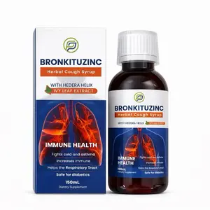 Bronkituzinc Edible Natural Herbal Syrup, Healthcare Supplement, Zinc-Boost Dietary Aid for Daily Immune & Throat Health Support