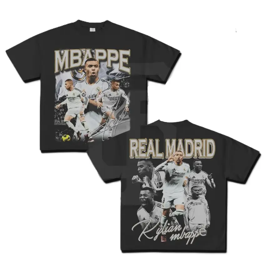 Youth/Adult M3P Kylian Mbappé RM Shirt, Graphic Tees Kylian Mbappe Vintage Tee, Unisex Soccer Shirt, Casual Sportswear, Gift For Soccer Fans, Menswear Womenswear Streetwear