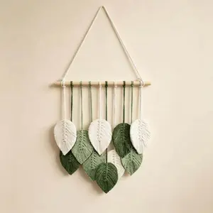 Boho Chic Macrame Wall Tapestry，Handmade , Bedroom and living room decoration，entryway decor，farmhouse home decor，Festival gift, gift for Mom，couple gifts for bedroom