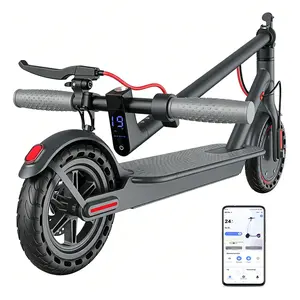 Electric Scooter 350W Motor,19 MPH Max Speed,12 Miles Range,8.5'' Foldable Scooter for Adults with APP,Foldable Commuter Scooter