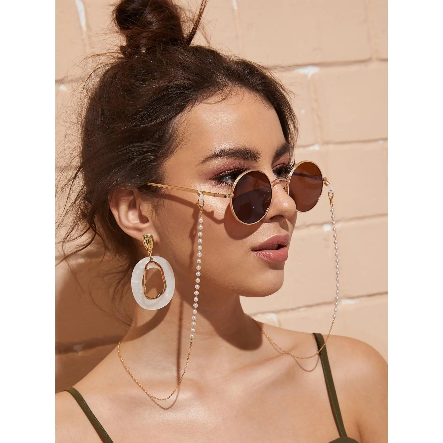 Pearl & Gold Beaded Eyeglass Chain | Sunglass Chain Holder | Sunglass Strap | Glasses Necklace | Minimalist Jewelry | 2023 Jewelry Trends