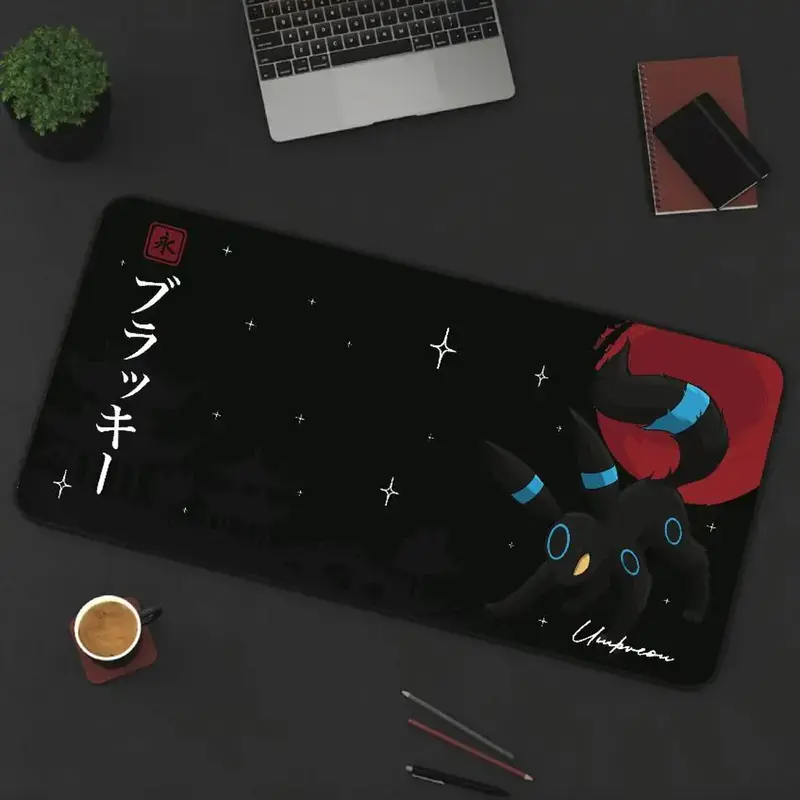 Umbreon Pattern Desk Mat Perfect for a Gift, Present, Holiday, Birthday Japanese Anime