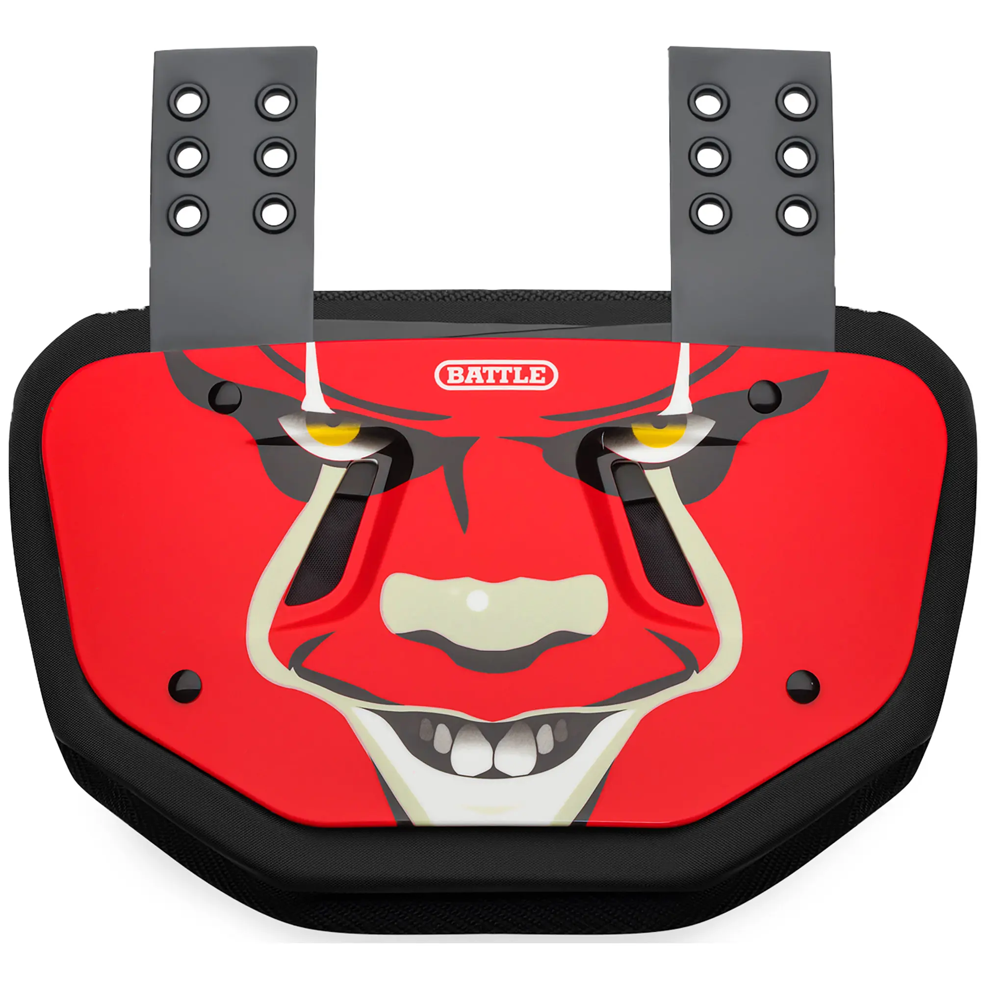 Battle Sports Clown23 Chrome Protective Football Back Plate - Red, Football Training Equipment, Training Equipment
