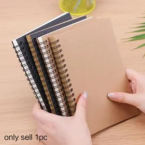 Spiral Notebook, 1 Count Blank Sketchbook Pad, Unlined Paper Notepad for Writing, Planning, Drawing, Scrapbooking and Journal Refill