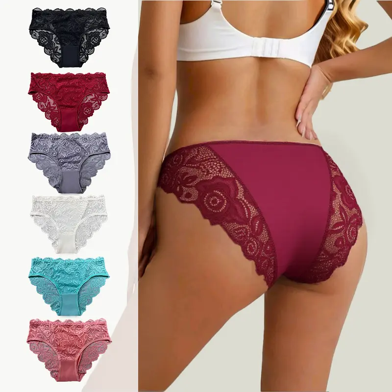 12 women's lace ,sexymid-rise, elasticwaist,semi-transparent floral print,exquisite hollow-out&wavy edges,skin-friendly&comfortable,minimalist.ldeal for matching women's wearweddings,sports and as great holiday gift. you sexy lingerie set underwear