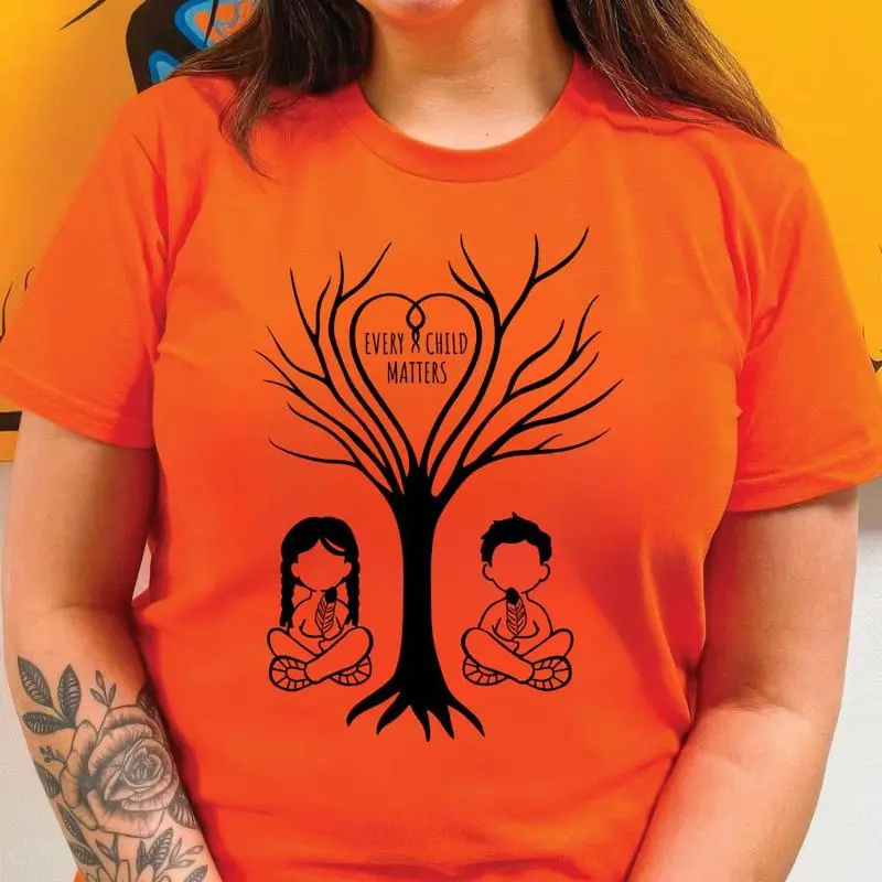 Every Child Matters Orange Shirt – Indigenous Hand & Eagle Tribal Art Tee, Native American Truth and Reconciliation Day T-Shirt, Orange Day Memorial Shirt