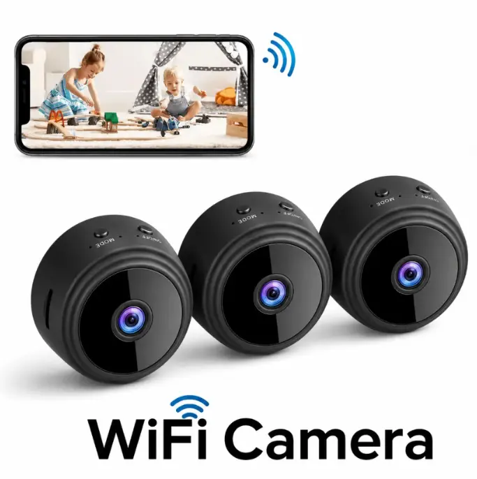 Mini A9 1080P HD WiFi Security Camera Indoor Surveillance Cam Night Vision Motion Alert Pet Baby Camera