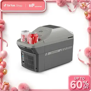 Upstreman 10QT Portable Electric Cooler & Warmer Fridge, 12V Adapter, Dual Cooling/Heating, Compact Mini Fridge with Shoulder Strap, Car Accessories, Car Stuff for Camping (AR11), Cars Accessories