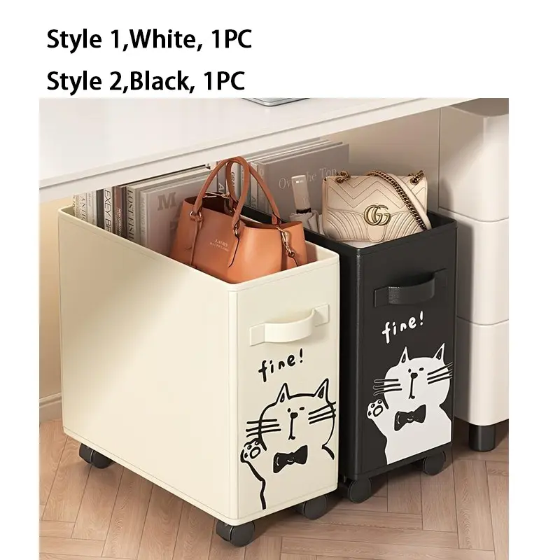 1pc Under Desk Rolling Storage Cart Mobile Organizer for Office Home Mother's Day Father's Day Gift Desk Organizer Tidy Desk Accessories