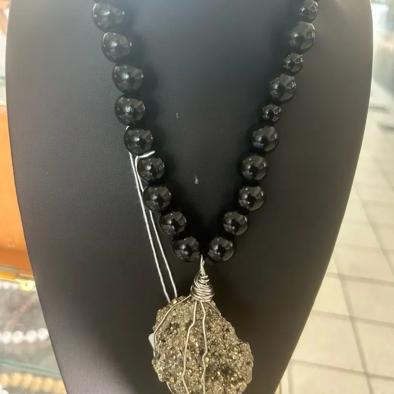 Pyrite Crystal Necklace