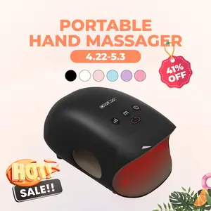 [SummerVibes] CINCOM Portable Hand Massager, Cordless, Advanced Airwave Technology, Customized Mode & Heating Function, Long-Lasting Battery Life, Auto-Off Feature, Perfect for Daily Relaxation, Comfort, White, Ideal Gift for Christmas & Birthday