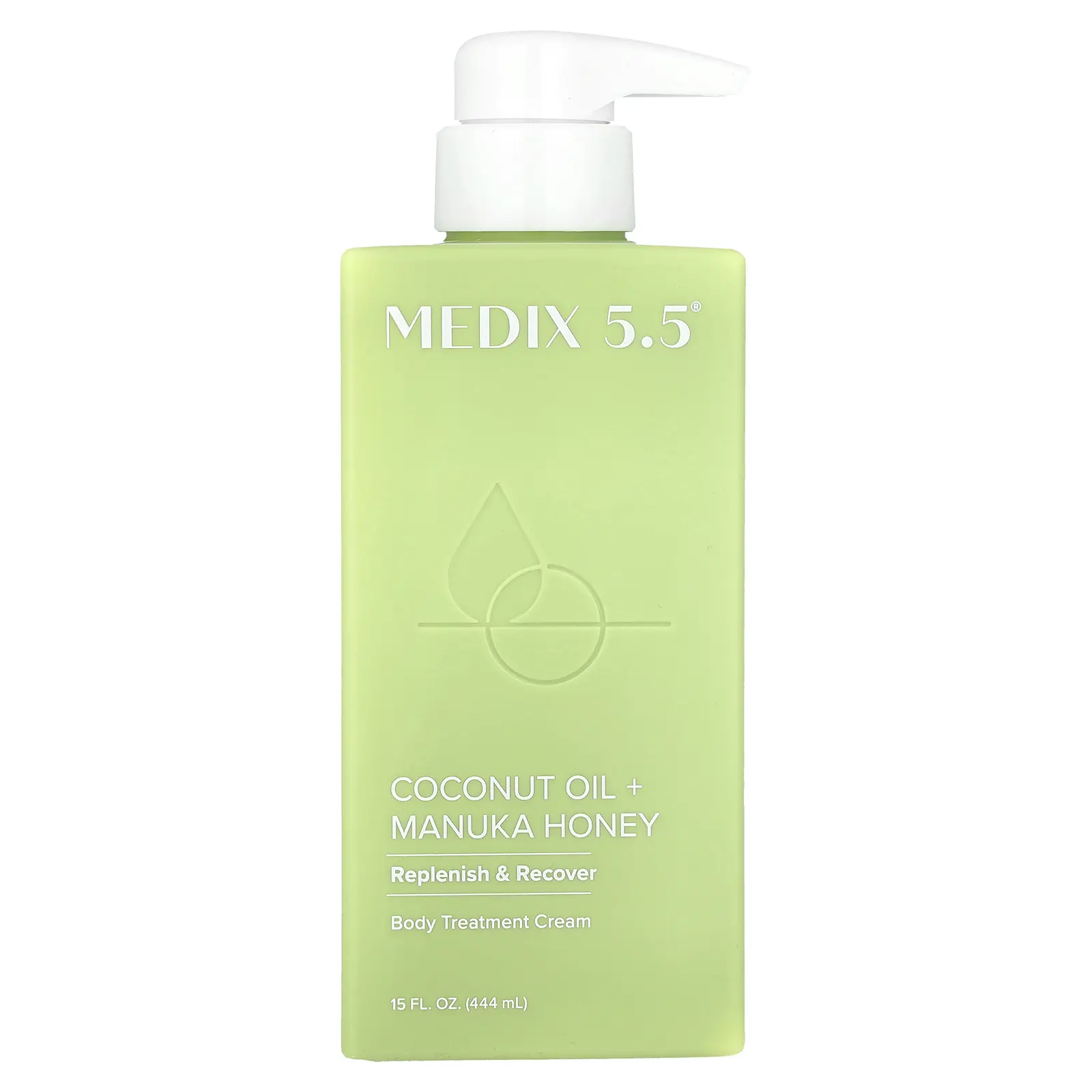 Medix 5.5 Body Treatment Cream, Coconut Oil + Manuka Honey, 15 fl oz (444 ml)