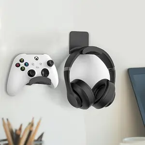 4 - Pack No - Drill Headset Mounts Headset Holder 🎧 Holds Headsets & Controllers—Desk/Under Desk! #GamingSetup #OrganizeWithEase