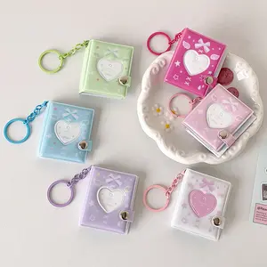 2x3 Mini Photo Album Book - Set of 3, 32 Pockets Mini Film Holder, Cute Photocard Binder, Kpop Card Holder, Pocket Size Bag Charm