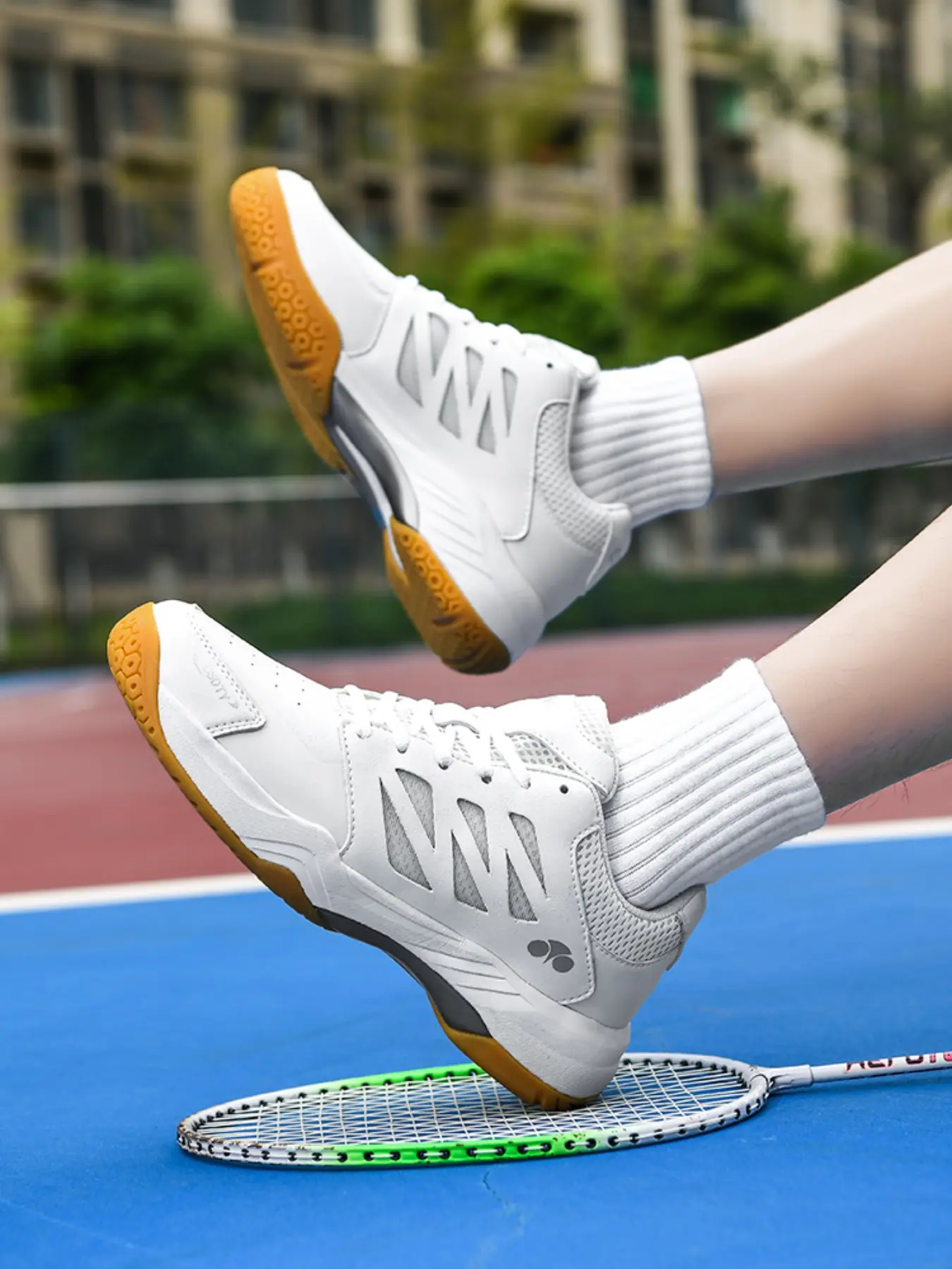 Unisex Professional Badminton Shoes, Comfortable Breathable Mesh, Anti-Slip Durable Design, Shock Absorption, Ideal for Training and Matches
