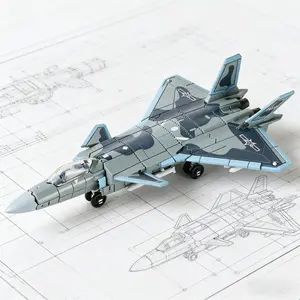 J-20 Stealth Fighter 1:100 Scale Buildable Model Kit, High-Detailed Assembly Aircraft for Collectors & Hobbyists, Ideal DIY Project