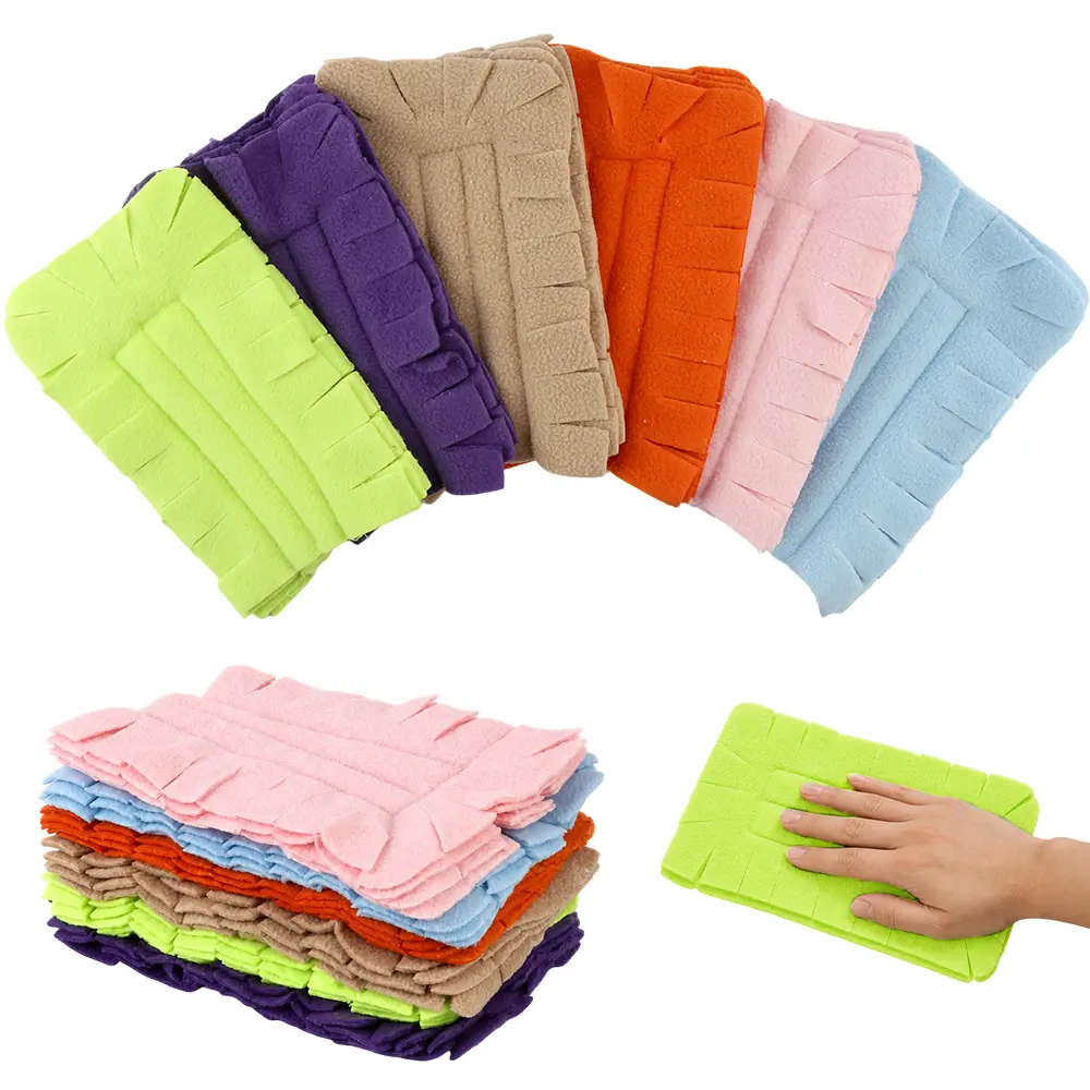 12 Pack Colorful Microfiber Reusable Duster Refills for Swiffer Duster, Removable & Washable Fleece Pads, 360° Multi-Surface Cleaning Household Items, Heavy-Duty Wet & Dry Use, Traps Hair & Dust