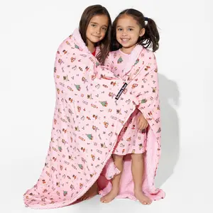 Nutcracker Pink Bamboo Sherpa Blanket Nutcracker Pink Bamboo Sherpa Blanket