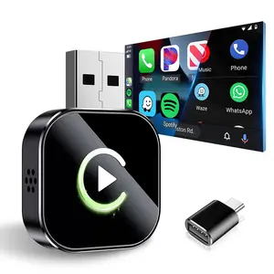 Wireless Carplay Adapter, Fast & Stable Connection, Apple & Android Auto Compatible,No Latency,Converts Wired To Wireless