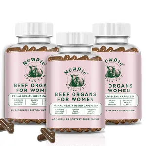 Beef Beef Organ Complex for Women – Liver, Kidney, Heart, Uterus & Ovarian Support – Boost Energy & Overall Wellness – 60 Capsules