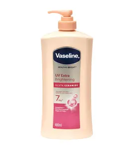 Vaseline Healthy Bright UV Extra Brightening Gluta Ceramide Body Lotion 480ml - Deep Hydration, Gentle for Daily Use body Moisturizer Moisture Intensive
