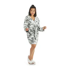 Memoi Marble Plush Robe