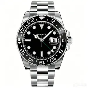 Lawrence CMT Diving Watch, 50M Waterproof, Luminous Black Dial Classic Style