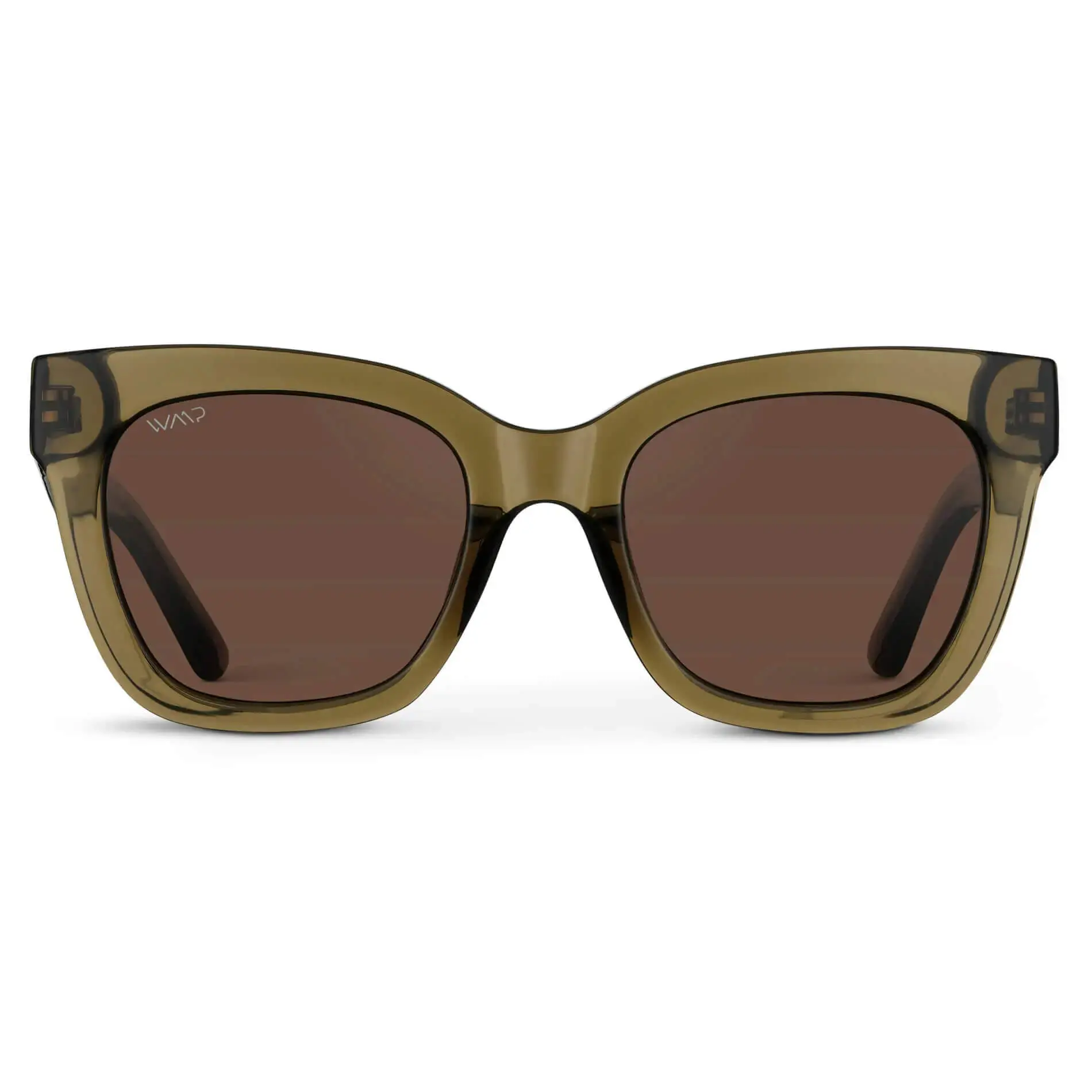 WMP Eyewear Stormi Women's Square Cat-Eye Polarized Sunglasses - Sun Protective Eyewear, Full Rim Statement Frame Glasses, Shatterproof, Geometric Frames, Lightweight Design, Modern Trendy Style, Ideal for Driving, Stylish Accessories, Tac, Everyday Wear