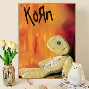 Popular K-KornS Rock Band Music Poster HD Waterproof Art Poster for Home, Bar & Café Decor | Fade-Resistant, Non-Sticky, Vibrant DIY Wall Print, Unframed Art Print | Perfect Decorative Poster for Office & Living Room