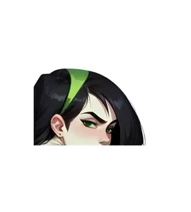 shego sticker, cute sticker, laptop-car sticker, full body