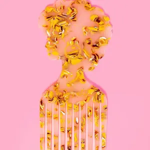 Dipped in Gold Hair Pick