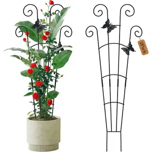 2 Pack 30'Taller Plant Trellis for Potted Climbing Plants Indoor,Expandable Trellis for Climbing Plants,Flowers Vine Ivy, Sturdy Houseplant for Potted Plants with Ties
