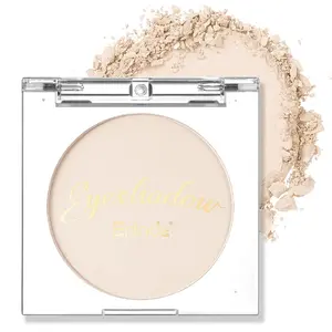 Erinde 06# Beige Solid Hypoallergenic Matte Eyeshadow Cosmetic Palette - Velvet Compact Powder, Neutral Nudes Primer Base to Enhance Eye Makeup, Multi-Pack Option for Daily Use